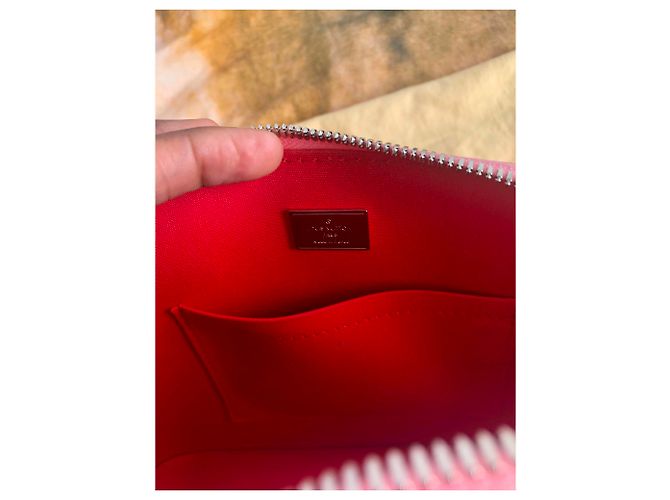 Louis Vuitton Alma BB Rosa in Vernice - vista 6