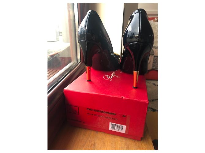 Décolleté Roger Vivier in vernice nera misura 39 Nero - vista 3
