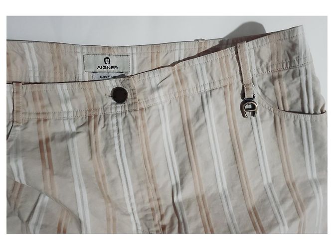 Gonna a righe in cotone Aigner Multicolore - vista 3