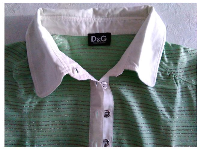 DOLCE & GABBANA Polo en Algodón Verde - vista 3