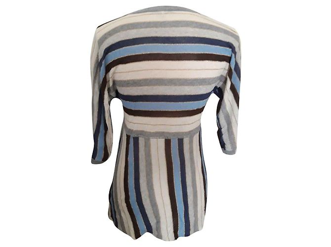 Suéter de punto a rayas azul con lurex Gerard Darel - vista 2