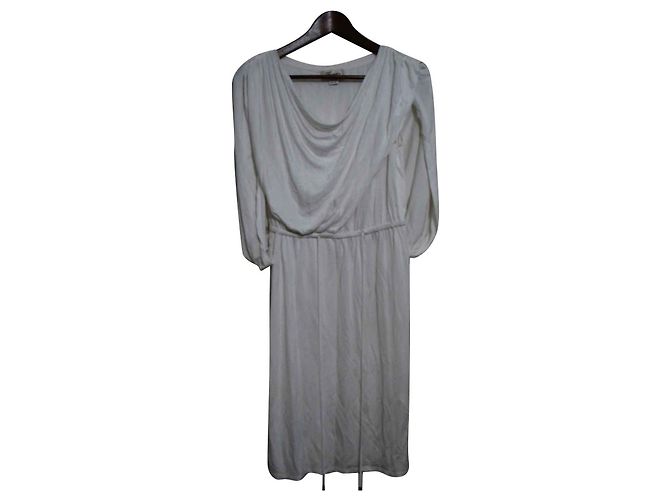 Vestido de capa blanco de viscosa Temperley London - vista 2