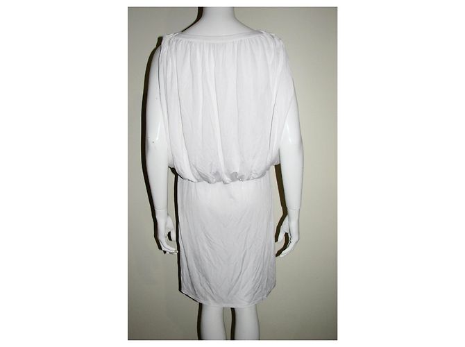 Vestido de capa blanco de viscosa Temperley London - vista 3