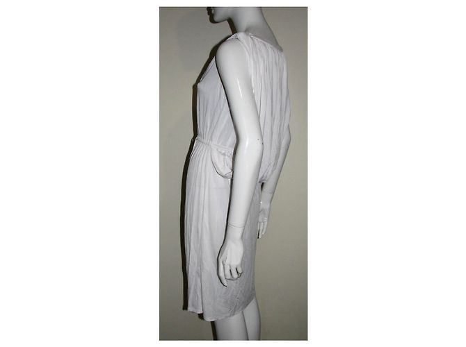 Vestido de capa blanco de viscosa Temperley London - vista 4