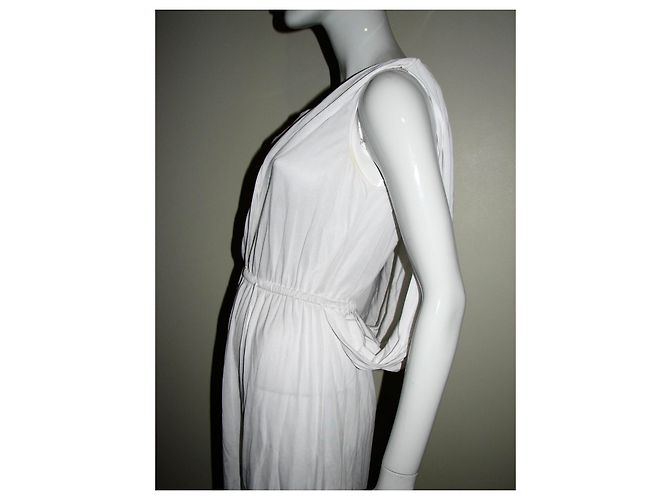 Vestido de capa blanco de viscosa Temperley London - vista 6