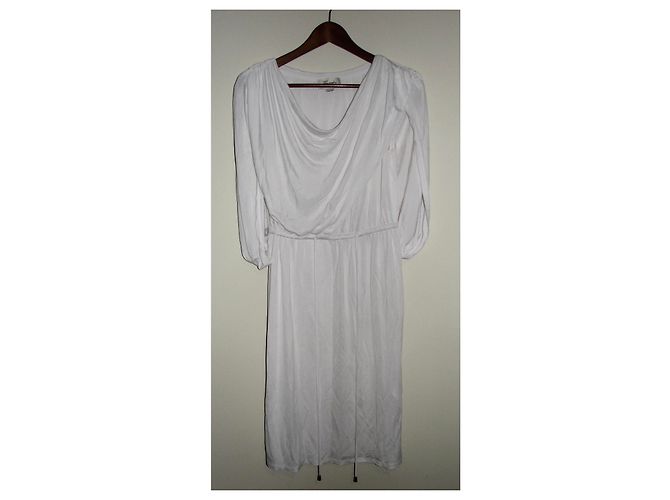 Vestido de capa blanco de viscosa Temperley London - vista 8