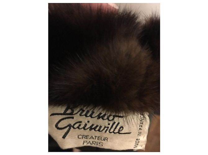 Autre Marque Chaqueta de piel BRUNO Gainville Marrón Oscuro - vista 8
