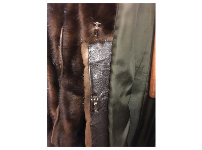 Autre Marque Chaqueta de piel BRUNO Gainville Marrón Oscuro - vista 9