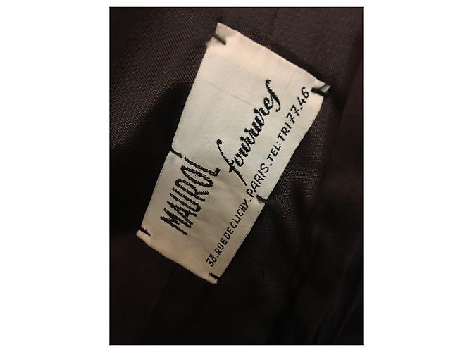 Autre Marque Abrigo de piel Maurol Fourrures Marrón Oscuro - vista 3