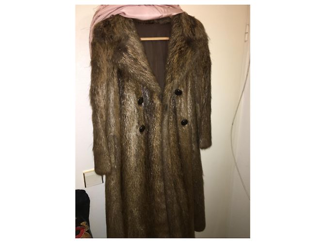 Autre Marque Abrigo de piel Maurol Fourrures Marrón Oscuro - vista 4