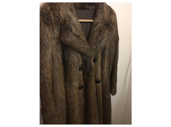 Autre Marque Abrigo de piel Maurol Fourrures Marrón Oscuro - vista 5