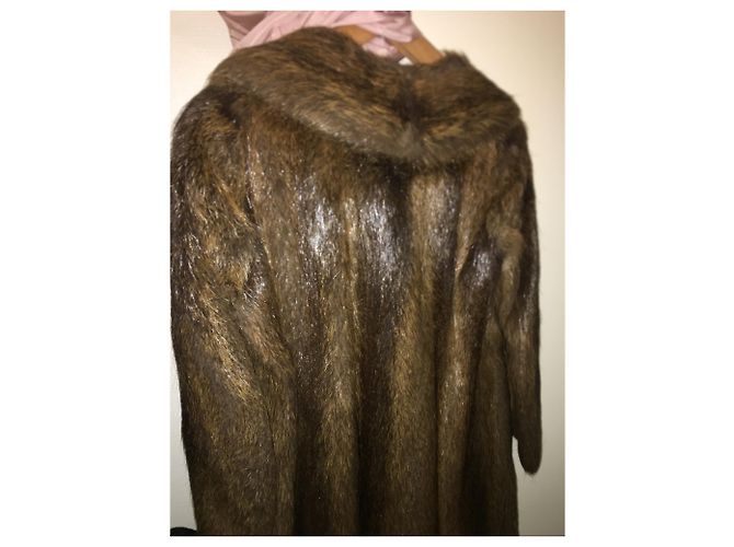 Autre Marque Abrigo de piel Maurol Fourrures Marrón Oscuro - vista 6