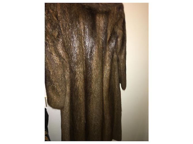 Autre Marque Abrigo de piel Maurol Fourrures Marrón Oscuro - vista 7