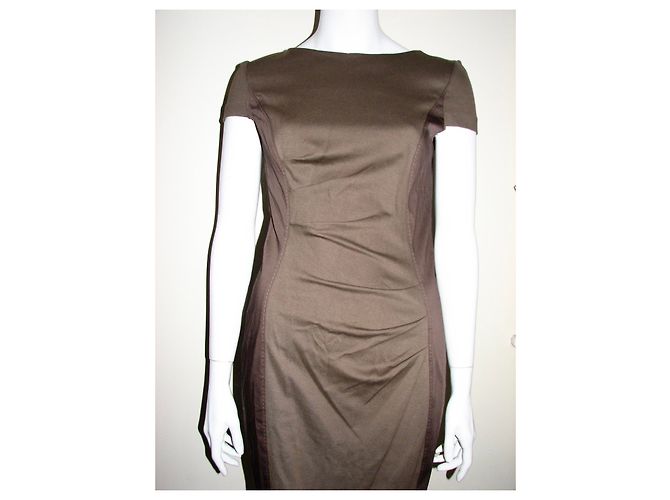Escada Atemberaubendes minimalistisches Kleid Braun - Ansicht 4