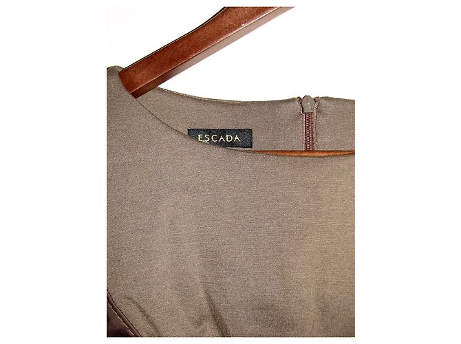 Escada Atemberaubendes minimalistisches Kleid Braun - Ansicht 6