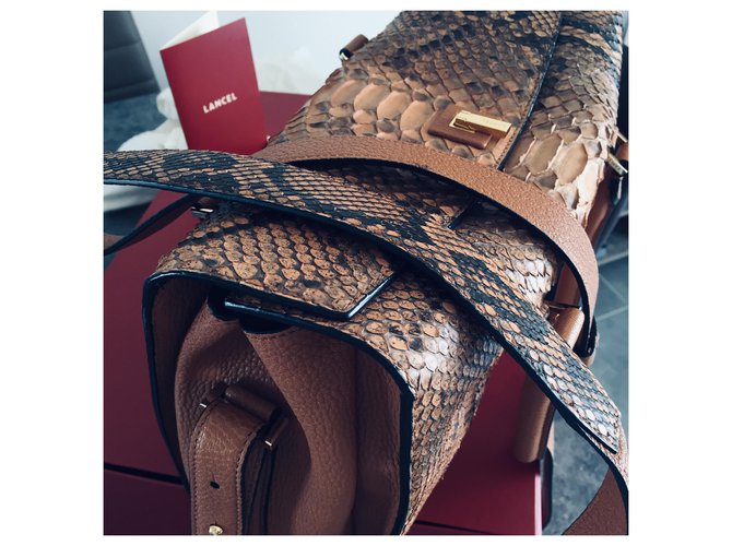 Lancel Handtasche Python Print aus exotischem Leder Python drucken - Ansicht 5