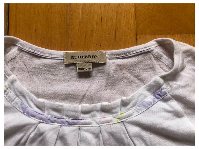 Camicetta bianca Burberry Bianco - vista 2