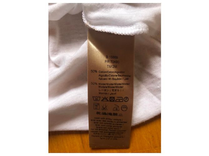 Camicetta bianca Burberry Bianco - vista 3