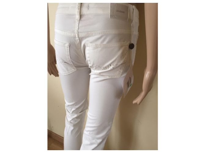 Pantalones Liu.Jo Blancos de Algodón - vista 4