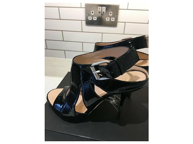 Sandali Giuseppe Zanotti in vernice nera Nero - vista 8