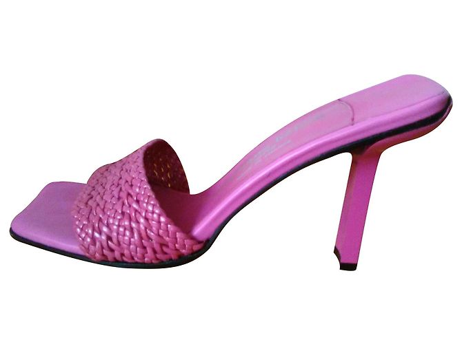 Stéphane Kelian STEPHANE KELIAN Heels Sabot in pelle Fuschia - vista 2