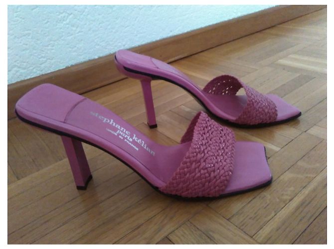 Stéphane Kelian STEPHANE KELIAN Heels Sabot in pelle Fuschia - vista 7