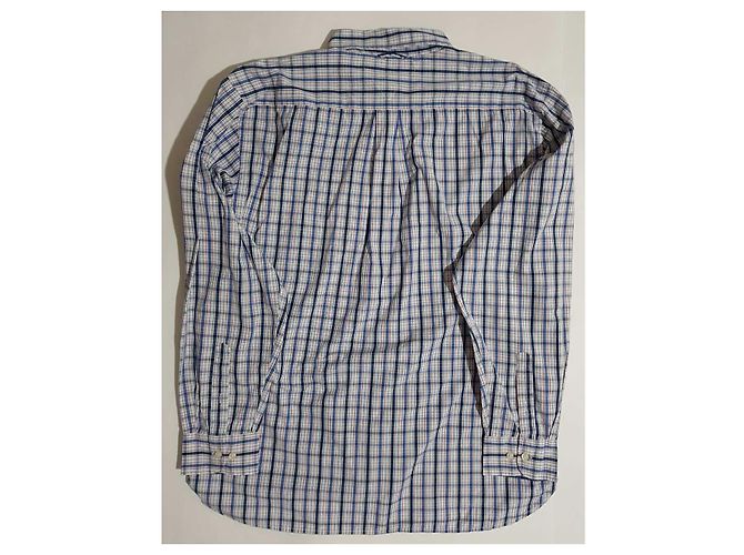 Camicia Tommy Hilfiger a Manica Lunga Bianca Blu Cotone XL Bianco Multicolore - vista 2