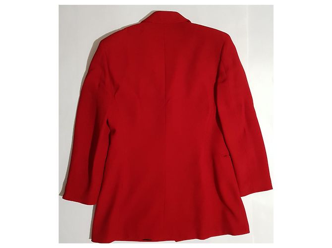 Blazer in seta rosso Moschino Cheap And Chic - vista 2