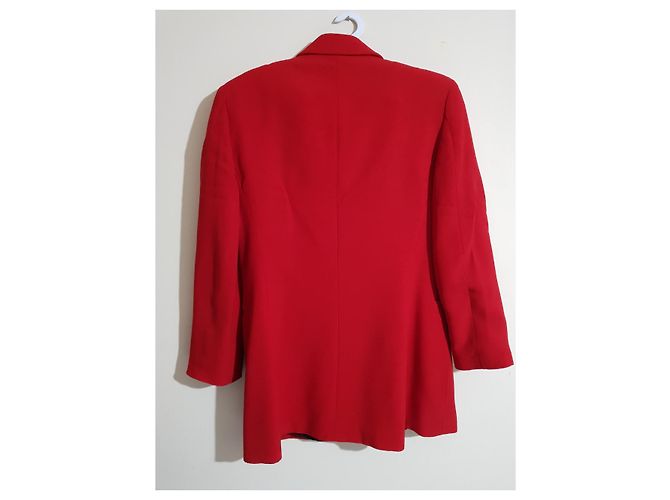 Blazer in seta rosso Moschino Cheap And Chic - vista 5
