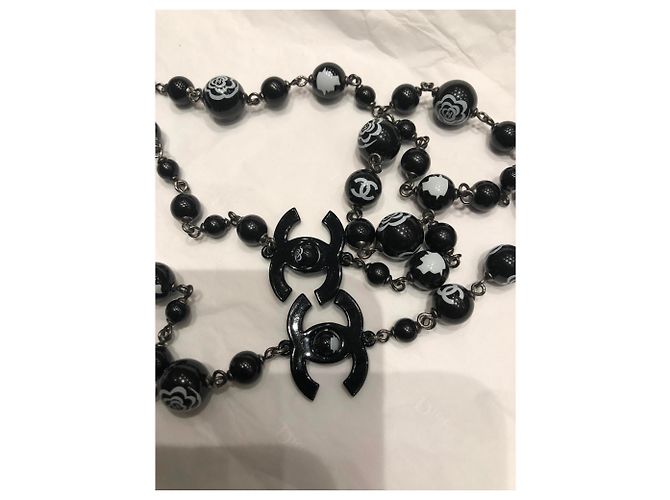 Collana lunga Chanel Coco Mademoiselle Nero - vista 3