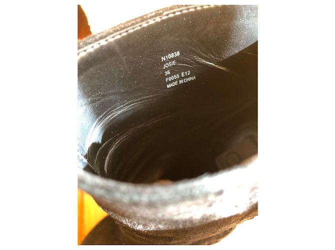 Botines Calvin Klein de ante negro - vista 3