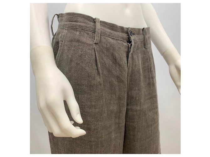 Yohji Yamamoto Pantalones de lino - vista 10