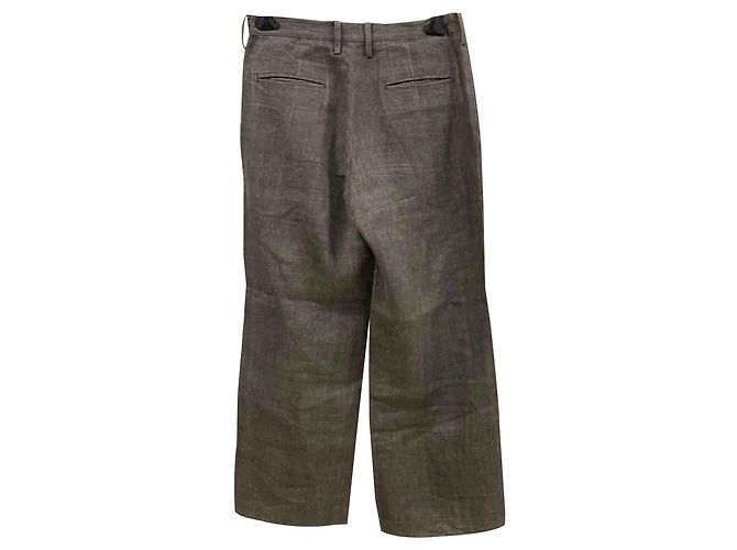 Yohji Yamamoto Pantalones de lino - vista 2