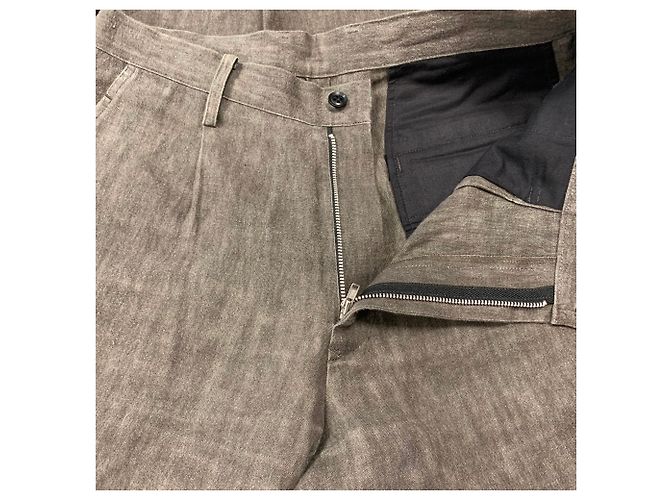 Yohji Yamamoto Pantalones de lino - vista 3