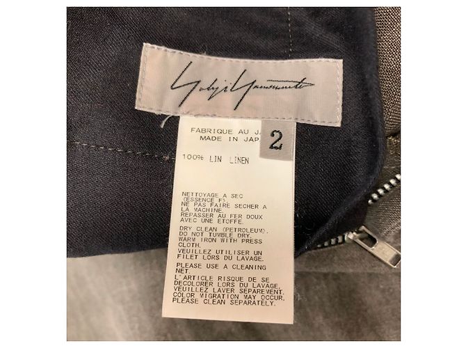 Yohji Yamamoto Pantalones de lino - vista 4