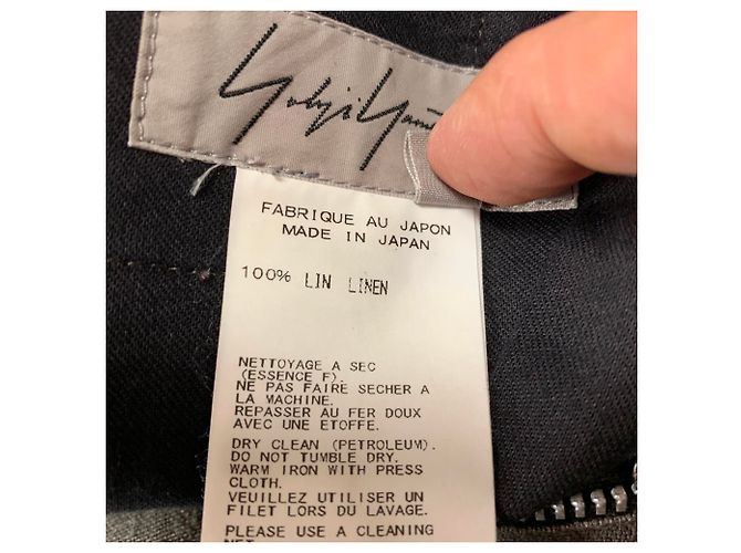 Yohji Yamamoto Pantalones de lino - vista 5