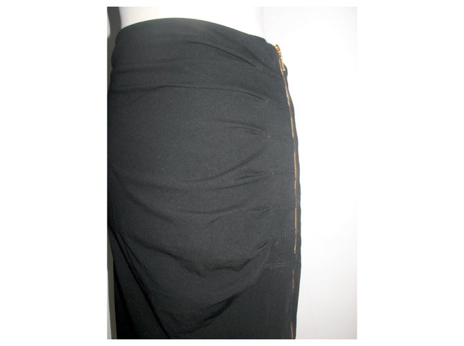 Escada Falda negra con 2 manera zip Negro - vista 2