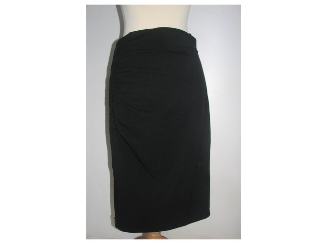 Escada Falda negra con 2 manera zip Negro - vista 4