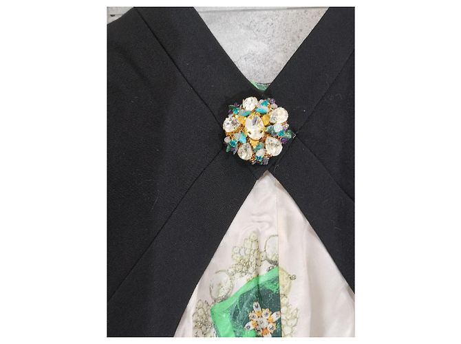 Roberto Cavalli Schwarzes Kaschmirkleid XS - Ansicht 5