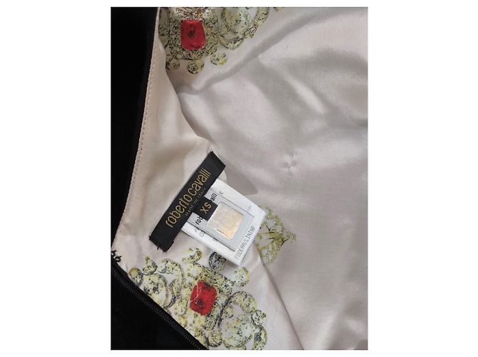 Roberto Cavalli Schwarzes Kaschmirkleid XS - Ansicht 7