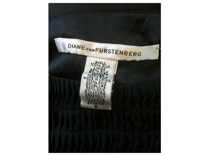 Diane Von Furstenberg Vestido seda DvF Celardo Negro - vista 4
