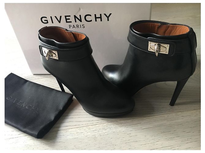 Botines Givenchy Shark de piel negra 35 Negro - vista 6