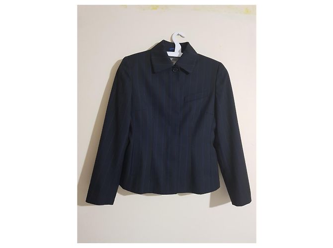 Akris Striped Blazer Wool and Polyester Multiple colors - view 2