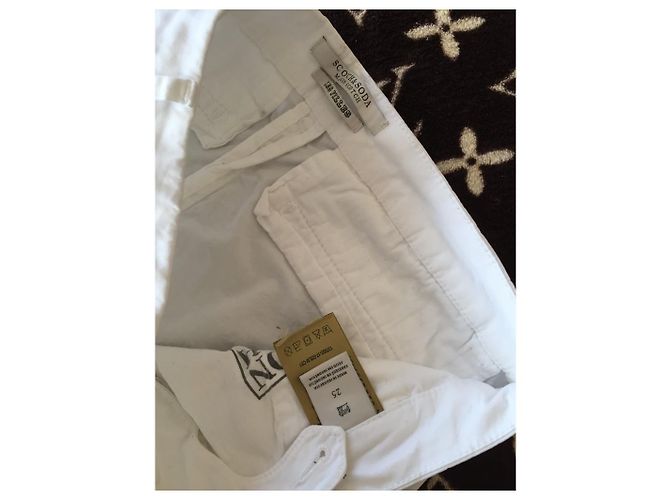 Pantalones cortos Maison Scotch de algodón blanco XS - vista 4