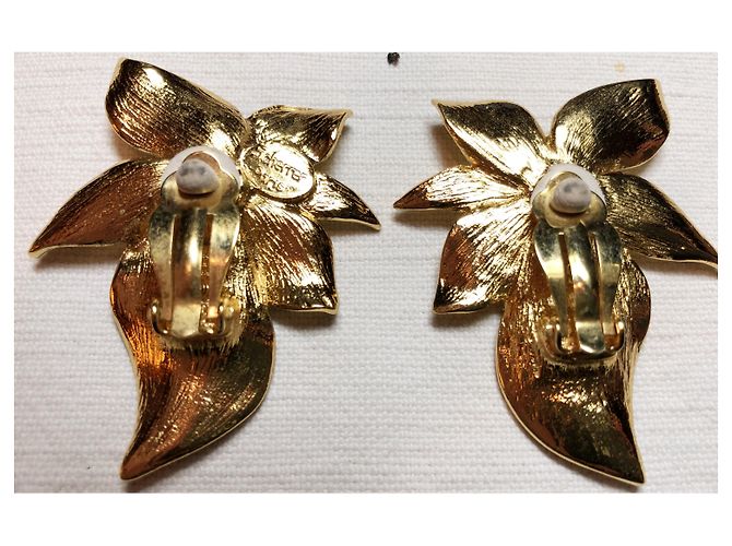 Jean Louis Scherrer Ohrringe mit Blumenclips - Ansicht 2