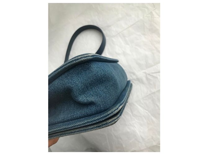 Chanel Denim Bag Rare Boy medio Blu - Ansicht 13