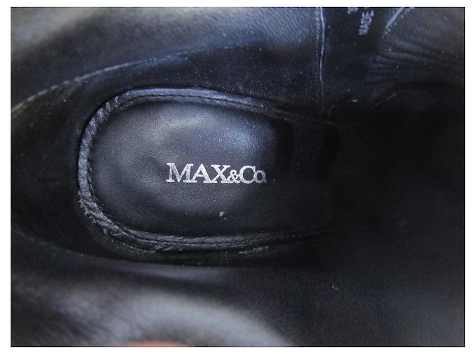 Stivaletti Max & Co in pelle nera taglia 39 Nero - vista 2