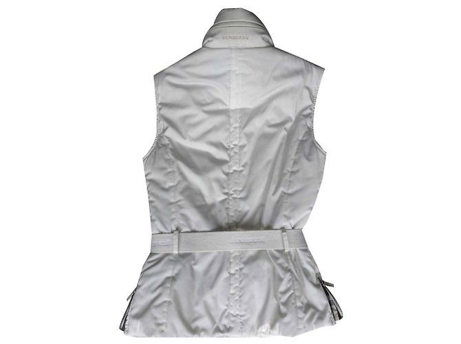 Burberry chaqueta sin mangas con cinturón. Blanco roto - vista 2