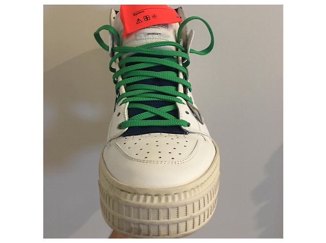 Off White Basso 3.0 Blue Co Virgil Abloh Bianco - vista 3