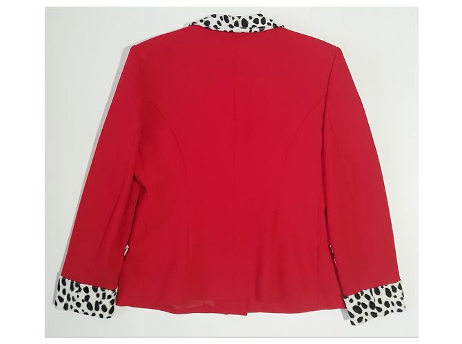 Autre Marque Blazer rojo Match A.C. Paris Roja Multicolor - vista 2